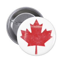 Distressed Maple Leaf Canada Pins