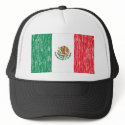 Distressed Mexican Flag hats