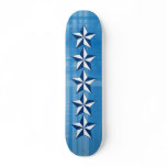 Distressed Nautical Stars Skateboard