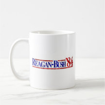Distressed Retro Reagan-Bush 1984 Mug