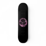 Distressed Rose Silhouette Cameo - Pink skateboards