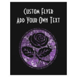 Distressed Rose Silhouette Cameo - Purple
