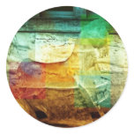 Distressed Round Stickers