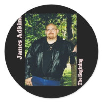 Distressed Round Stickers