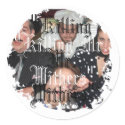 Distressed Round Stickers
