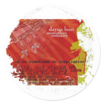 Distressed Round Stickers