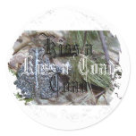 Distressed Round Stickers