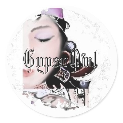 Distressed Round Stickers by GypsyOwl