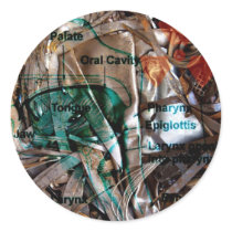Distressed Round Stickers