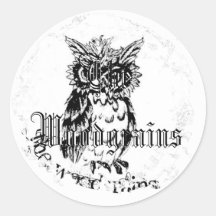 Distressed Round Stickers
