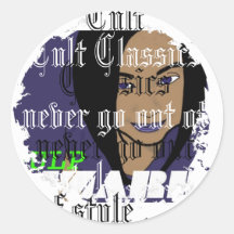 Distressed Round Stickers