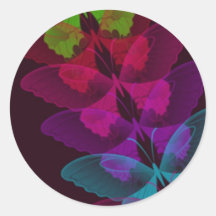 Distressed Round Stickers