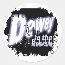 Distressed Round Stickers