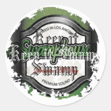 Distressed Round Stickers