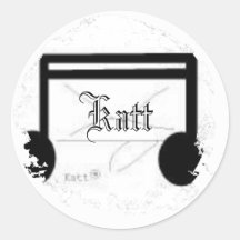 Distressed Round Stickers