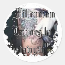 Distressed Round Stickers