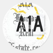 Distressed Round Stickers