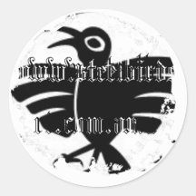Distressed Round Stickers