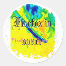 Distressed Round Stickers