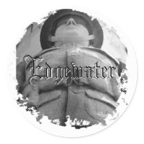 Distressed Round Stickers stickers