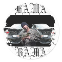 Distressed Round Stickers - Customised