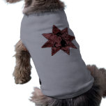 Distressed Screaming Black Cat - Red pet clothing