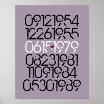 Distressed Special Dates Poster