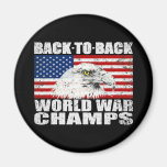 Distressed U.S. World War Champs Magnet