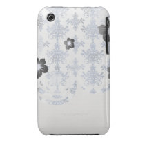 distressed white and royal blue damask pattern iphone 3 case-mate cases