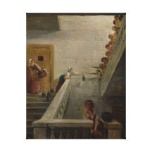 Distributing Milk at St. Lazare Prison, 1794 Canvas Prints