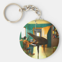 Disturbing the Pianist Keychains