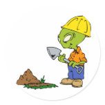 Ditch Digger Alien stickers