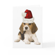 Ditzy Dogs~Original Notecard~Beagle~Christmas