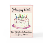 Diva'  40th Birthday Card for Baby Boomer Women