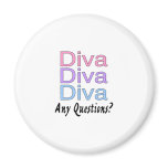 Diva Any Questions magnets