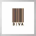 Diva Barcode Style Print