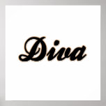 Diva Baseball Style Posters