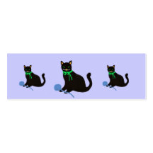 Diva Cat Bookmark Business Card