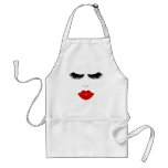 Diva Fashion Face With Lashes & Full Lips aprons