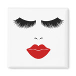 Diva Fashion Face With Lashes & Full Lips magnets