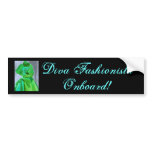 Diva Fashionista In Summer Bumper Sticker
