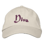 Diva Funny Embroidered Hat