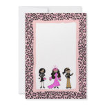 Diva Girls Invitations - African American