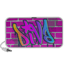 diva graffiti ghetto design laptop speaker