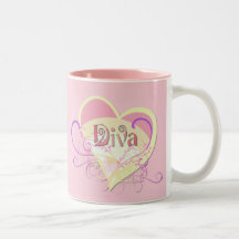 Diva Heart Mug