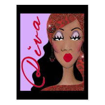 DIVA is a four letter word...Postcards