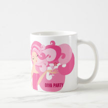 Diva Party Coffee Mugs