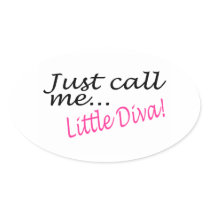 Diva Oval Stickers