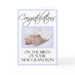 Diva's Congratulations-New Grandson Greeting Card