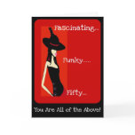 Diva's Fascinating and Funky 50th Birthday Card